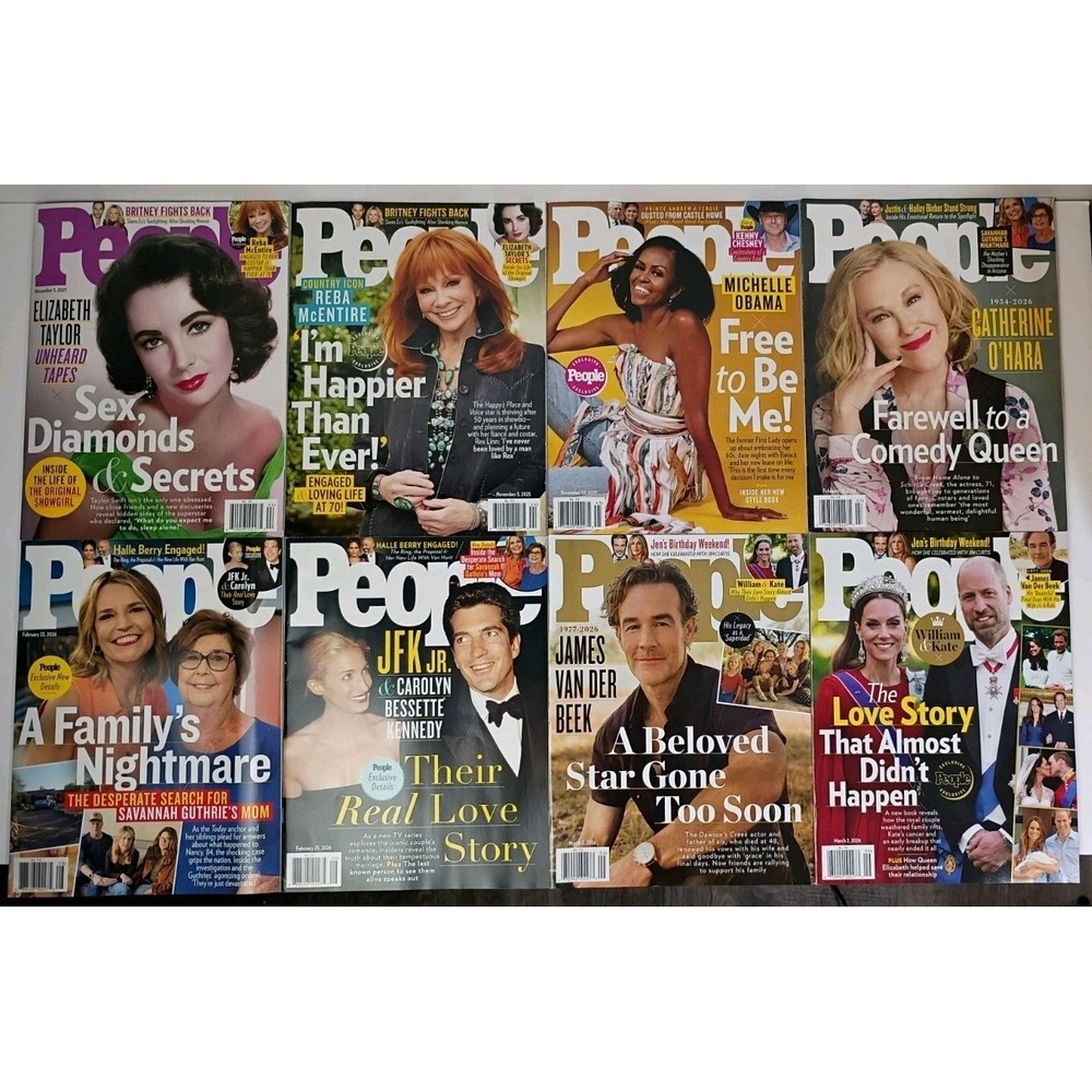 People Magazine Lot Of 8 -‎ 11/3/25, 11/10/25, 2/16/26, 2/23/26, 3/2/26
